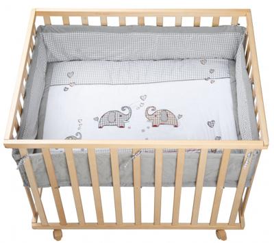 Roba babybox Jumbotwins 100 x 75 x 72,5 cm hout naturel Roba babybox Jumbotwins 100 x 75 x 72,5 cm hout naturel