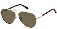 Fossil zonnebril 3104/G/S heren 61 mm goud/brons