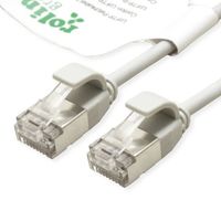 ROLINE GREEN F/UTP DataCenter Patchkabel Cat.6A (Class EA), LSOH, extra dun, grijs, 0,15 m - thumbnail