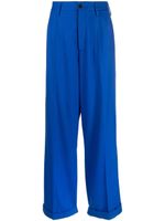 Marni pantalon de tailleur à taille haute - Bleu