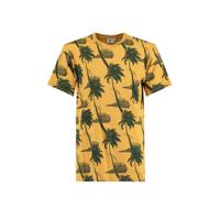 America Today T-shirt Elias Island met all over print honey