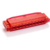 Hohner Translucent Harp C diatonische mondharmonica rood - thumbnail