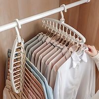 1pc kleerhanger met meerdere gaten, multifunctioneel opvouwbaar kledingdroogrek, ruimtebesparende magische hanger, thuisgarderobe studentenslaapzaal droogrek voor broek overhemdrok Lightinthebox