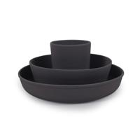 Filibabba - Silicone Dinner set, Stone grey (SI001)
