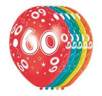 Folat - 60 Jaar Verjaardag Ballonnen 5 stuks