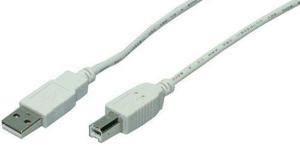 LogiLink 5m USB 2.0 USB-kabel USB A Mini-USB B Grijs