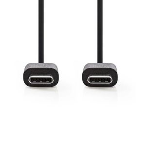 Nedis CCGB60700BK10 USB-kabel 1 m USB 2.0 USB C Zwart