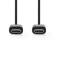 USB 2.0-Kabel | Type-C Male - Type-C Male | 1,0 m | Zwart [CCGB60700BK10] - thumbnail