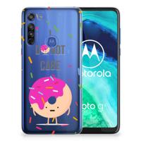 Motorola Moto G8 Siliconen Case Donut Roze