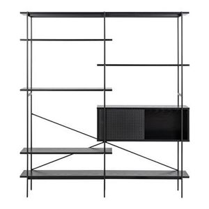 by fonQ basic Sleek Stellingkast B 172 cm - Ash Black