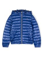 Herno Kids veste matelassée à plaque logo - Bleu