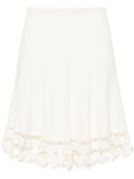 Ulla Johnson jupe-short Danica en maille nervurée - Blanc