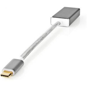 USB-Adapter | USB 3.2 Gen 1 | USB-C© Male | DisplayPort Male | 5 Gbps | 0.20 m | Rond | Verguld |