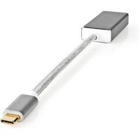 USB-Adapter | USB 3.2 Gen 1 | USB-C© Male | DisplayPort Male | 5 Gbps | 0.20 m | Rond | Verguld |