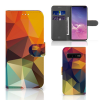 Samsung Galaxy S10 Plus Book Case Polygon Color - thumbnail