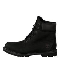 Timberland Premium waterdichte veterlaarzen voor dames, 15 cm, Zwart zwart zwart nubuck, 38.5 EU