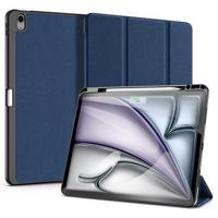 iPad Air 13 (2024) Dux Ducis Domo Tri-Fold Smart Folio Hoesje - Blauw - thumbnail