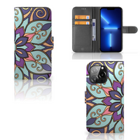 iPhone 13 Pro Hoesje Purple Flower - thumbnail