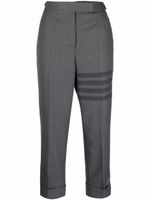 Thom Browne pantalon court à 4 bandes signature - Gris