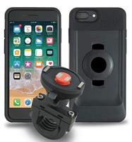 Tigra Sport Fit Klick Neo Kit Moto voor iPhone 6 +/6S +/7 +/8 + TPU/polycarbonaat