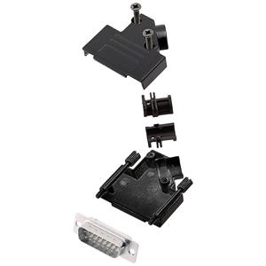 encitech D45ZK15-BK-DMP-W-K 6355-8103-22 D-sub male connectorset 45 ° Aantal polen: 15 Soldeerkelk 1 stuk(s)