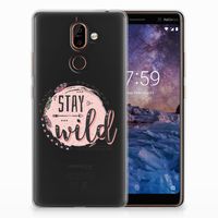 Nokia 7 Plus Telefoonhoesje met Naam Boho Stay Wild - thumbnail