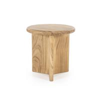 By-Boo Bijzettafel Leoti Acaciahout, 45cm - Naturel - Rond