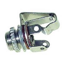 TRU COMPONENTS 1559776 Jackplug 6,35 mm Bus, inbouw Aantal polen: 3 Stereo Zilver 1 stuk(s) - thumbnail