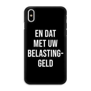 Belastinggeld - Zwart: iPhone X Tough Case