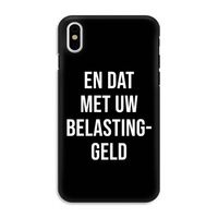 Belastinggeld - Zwart: iPhone X Tough Case - thumbnail