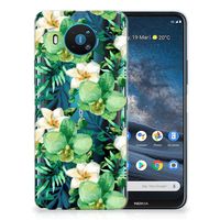 Nokia 8.3 TPU Case Orchidee Groen - thumbnail