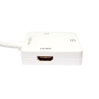 LogiLink CV0045A Adapter [1x Mini-DisplayPort stekker - 1x DVI-bus 24+5-polig, HDMI-bus] Wit 15.00 cm - thumbnail