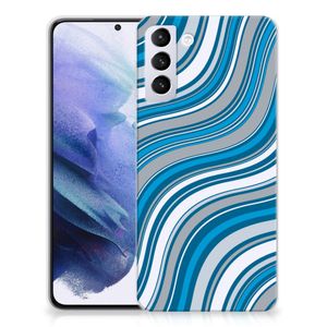 Samsung Galaxy S21 Plus TPU bumper Waves Blue