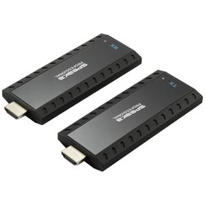 SpeaKa Professional Draadloze HDMI-set HDMI via het thuisnetwerk (IP) 30 m