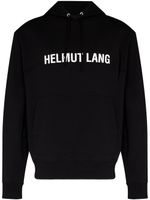 Helmut Lang hoodie à logo imprimé - Noir