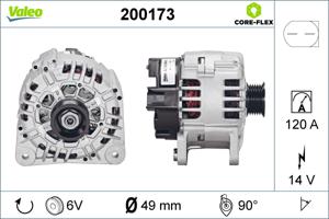 Dynamo / Alternator VALEO, Spanning (Volt)14V, u.a. für Seat, Ford, Audi, Skoda, VW