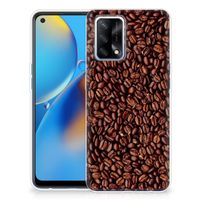 OPPO A74 4G Siliconen Case Koffiebonen - thumbnail