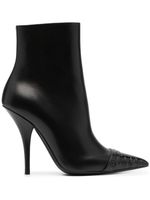 TOM FORD bottines en cuir à bout pointu - Noir