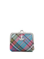 Vivienne Westwood porte-monnaie à motif tartan - Bleu