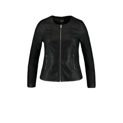 MS Mode coated bikerjack zwart