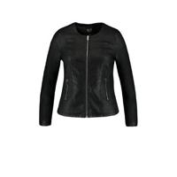 MS Mode coated bikerjack zwart