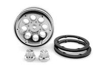 Axial 1.9 8 Hole Beadlocks - Satin Chrome (2pcs) (AX8088) - thumbnail