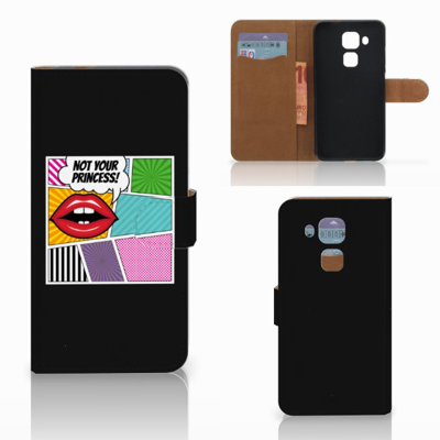 Huawei Nova Plus Wallet Case met Pasjes Popart Princess