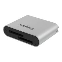 Kingston Technology Workflow SD Reader geheugenkaartlezer USB 3.2 Gen 1 (3.1 Gen 1) Zwart, Zilver - thumbnail