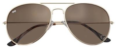 Croon zonnebril Scott unisex piloot polycarbonaat goud/bruin