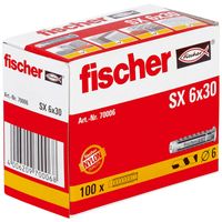 Fischer 70006 schroefanker & muurplug 100 stuk(s) 30 mm - thumbnail