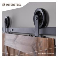 Intersteel Schuifdeursysteem Wheel Top mat zwart - thumbnail