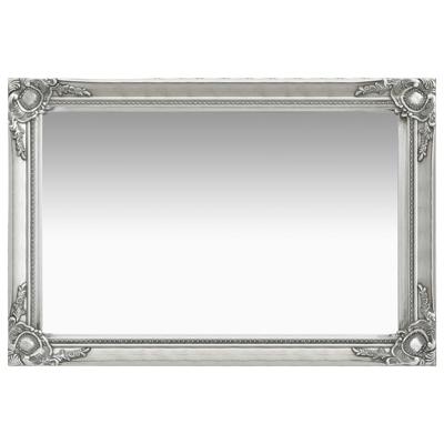 vidaXL Wandspiegel barok stijl 60x40 cm zilverkleurig