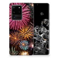 Samsung Galaxy S20 Ultra Silicone Back Cover Vuurwerk - thumbnail