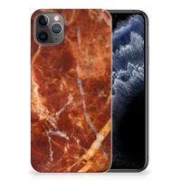 Apple iPhone 11 Pro Max TPU Siliconen Hoesje Marmer Bruin